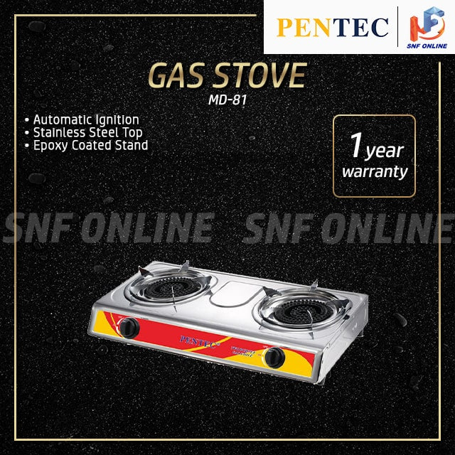 Pentec Double Burner Gas Cooker MD81 MD-81