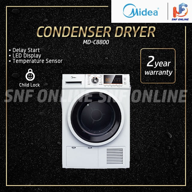 Midea 8.0KG Condenser Dryer MD-C8800 MDC8800