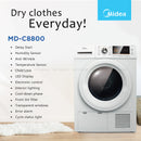 Midea 8.0KG Condenser Dryer MD-C8800 MDC8800
