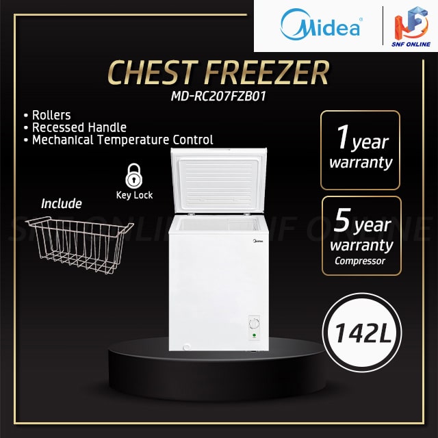 Midea Chest Freezer (142 L) MD-RC207FZB01