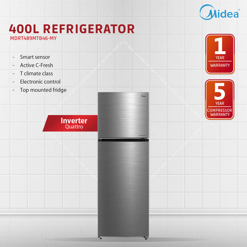 Midea 338L 2 Door Refridgerator MDRT489MTB46-MY