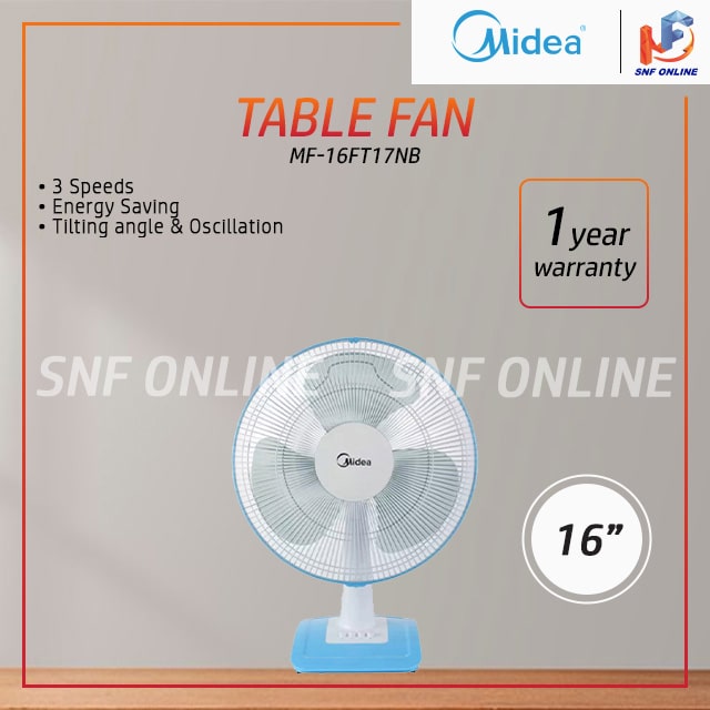 Midea 16” Table Fan MF-16FT17NB  MF-16FT15NB