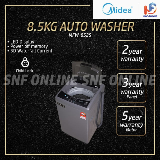 Midea Washing Machine (8.5 kg) MFW-EC850 MFW-852S