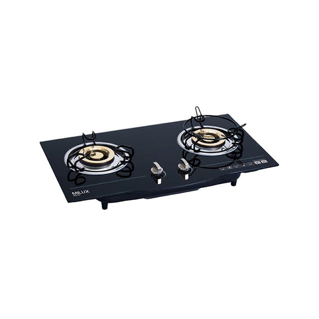 Milux Built-in Two Burners Gas Cooker Glass Hob MGH-222(BK) MGH-233