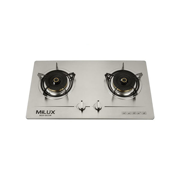 Milux 2 Burner Gas Cooker Hob MGH-S633M MGH-S634M