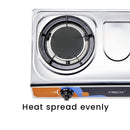 Meck Gas Stove Double Infrared Burner MGS-IR1500SS