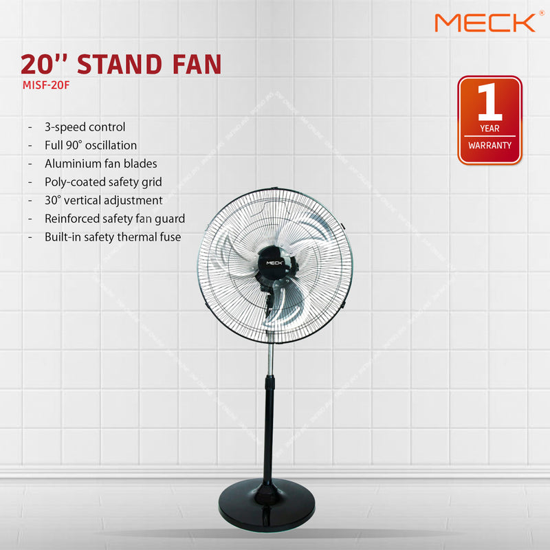 Meck Industrial Stand Fan (20'') MISF-20F