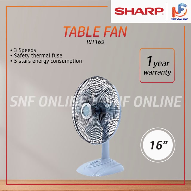 Sharp 16” Table Fan PJT169 BLUE