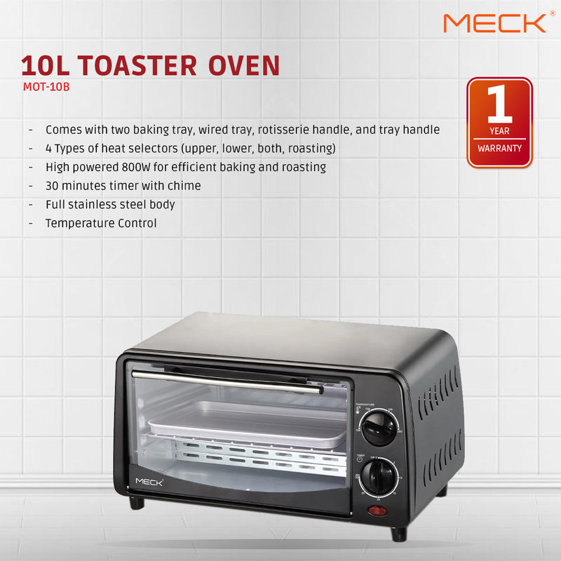 Meck 10L Oven Toaster MOT-10B