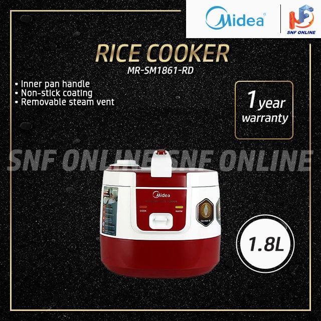 Midea 1.8L Jar Rice Cooker MR-SM1861 MR-SM1861-RD