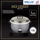 Milux Periuk Nasi Elektrik 10L Electric Rice Cooker MRC-5100 MRC5100 / MRC-5200 MRC-5200SE (PEACOCK)