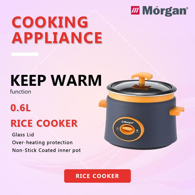Morgan 0.6L Rice Cooker MRC-TC06NS