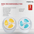 MISTRAL Kipas Mini Boleh Cas Semula Mini Rechargeable Fan MRF65