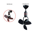 Deka Designer Wall Fan Ceiling Fan 16” With Remote Control MS16DC-BLW