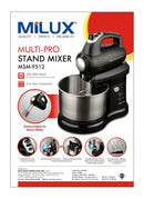 Milux Mesin Pengadun 2.8L Multi Pro Stand Mixer MSM-9512 MSM9512