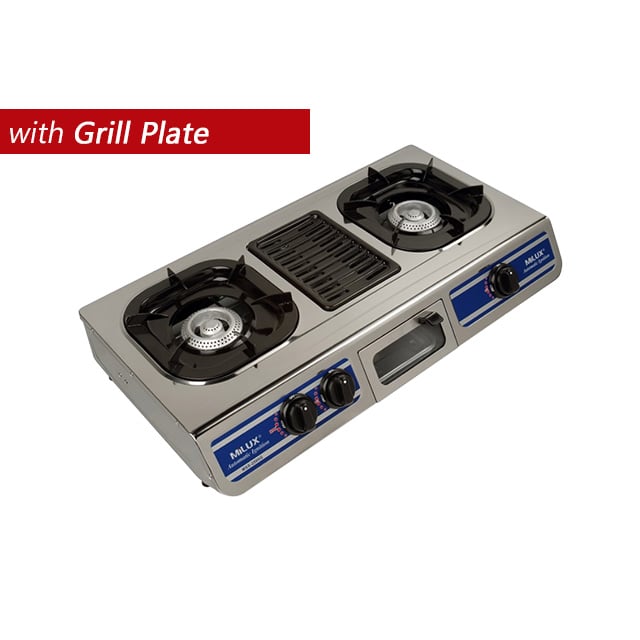 Milux Gas Cooker with Grill Plate Dapur Gas MSS-2500G MSS2500G