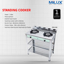 Milux Dapur Berdiri 2 Tingkat - Stainless Steel Standing Cooker MSS230 MSS-230 MSS-232IR