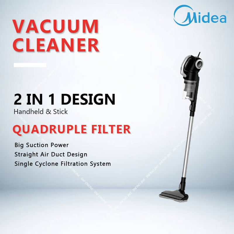 Midea Corded Vacuum Cleaner 2 In 1 Stick And Handheld MVC-16P MVC-16PBG