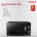 Toshiba 20L Microwave Oven With Grill MW-MG20P(BK)