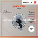 MISTRAL Kipas Dinding dengan Alat Kawalan Jauh Wall Fan With Remote Control (16") MWF16R