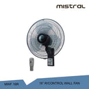 MISTRAL Kipas Dinding dengan Alat Kawalan Jauh Wall Fan With Remote Control (16") MWF16R