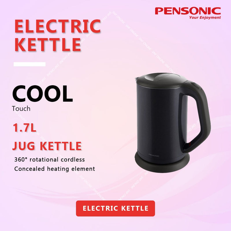Pensonic 1.7L Electric Cool Touch Jug Kettle PAB-1715CS