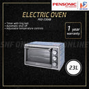 Pensonic Ketuhar ELektrik 23L Electric Oven Batik Series PEO-2304B PEO2304B