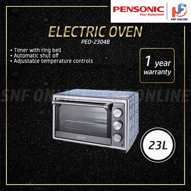 Pensonic 23L Electric Oven Batik Series PEO-2304B PEO2304B