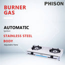 Phison Double Burner Stainless Steel Gas Stove PGC-310