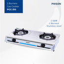 Phison Double Burner Stainless Steel Gas Stove PGC-310