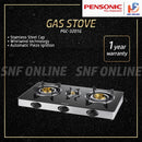 Pensonic Dapur Gas 3 Burner Slim Glass - Top Gas Cooker PGC-3201G