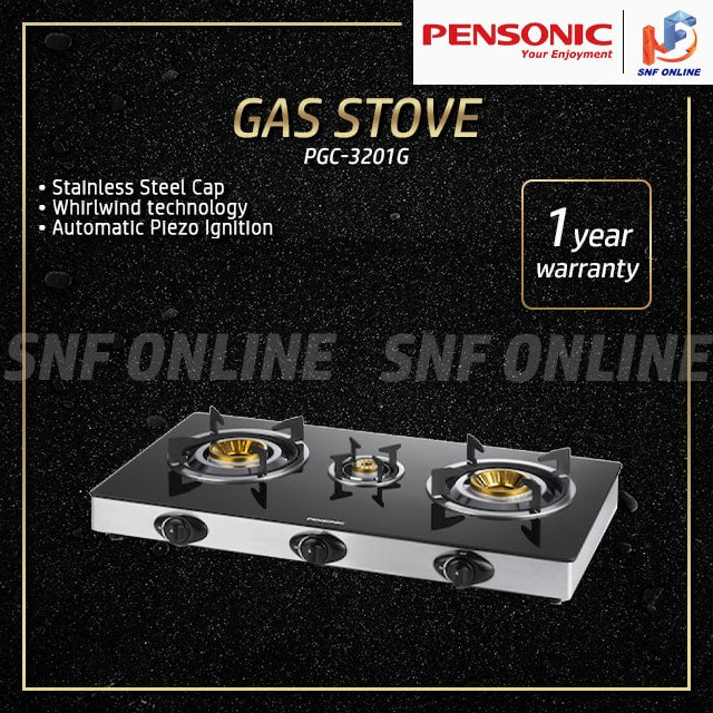 Pensonic Slim Glass - Top Gas Cooker PGC-3201G