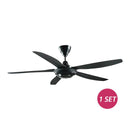 Sharp Kipas Siling - 5 Blade Ceiling Fan With Remote Control (56”) PJC116BK