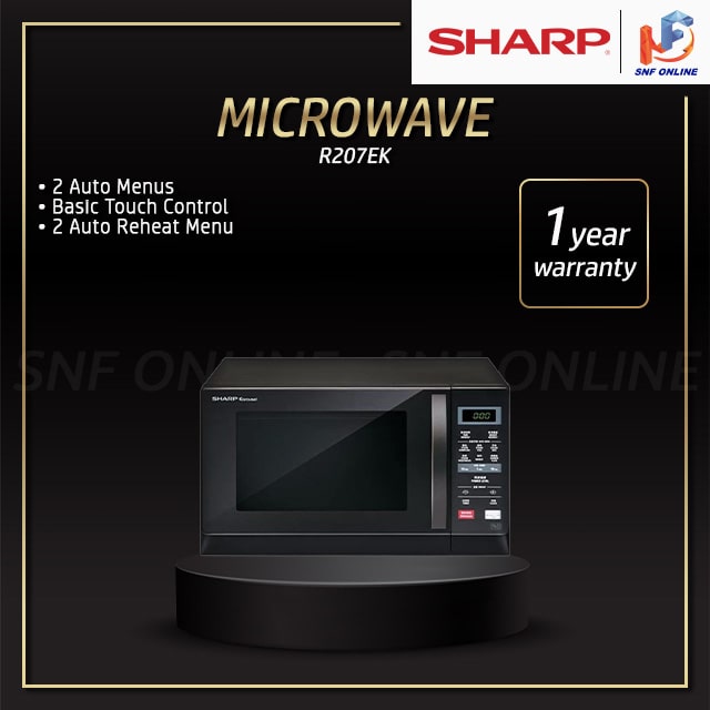 Microwave Sharp R207ek Menu Sharp 20L Microwave Oven - Touch Control R207EK