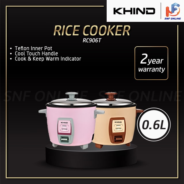 Khind Rice Cooker- Random Colour RC906T(0.6L)