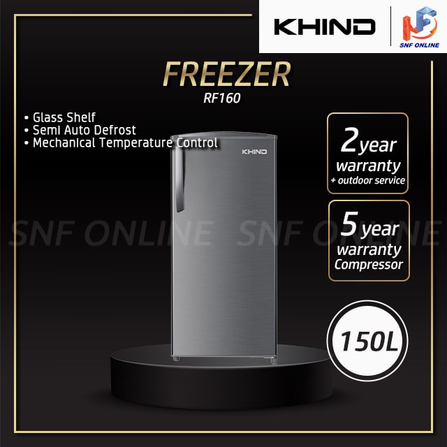 Khind Single Door 150L Refrigerator RF160