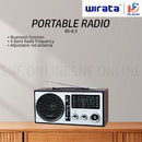 Wirata Radio Mudah Alih Dengan USB Portable Radio With USB/SD/AUX/REMOTE RS85-4