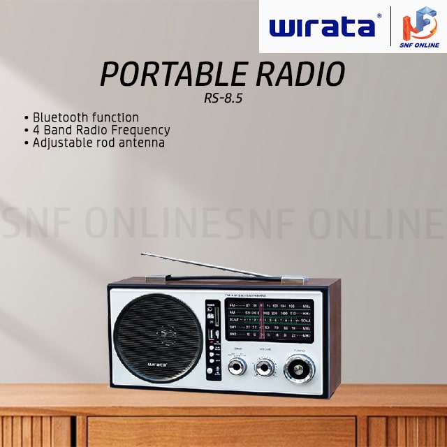 Wirata Portable Radio With USB/SD/AUX/REMOTE RS-8.5 RS85-4