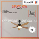 Elmark Rapid 44 DC Kipas Siling Motor 5 Blade Ceiling Fan 48’’ With Remote 3 Tone 24W LED Lamp ELMARKRAPID-PINE
