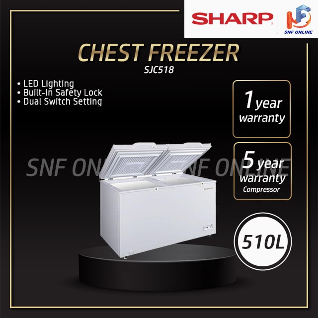 Sharp 510L Chest Freezer SJC518