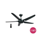 Kronos By Deka 5 Blade Ceiling Fan with Remote Control 56” SNF5 (1set/box)