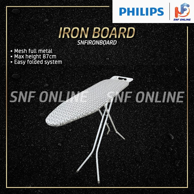 Premium Ironing Iron Board Papan Seterika Papan Gosok SNFIRONBOARD