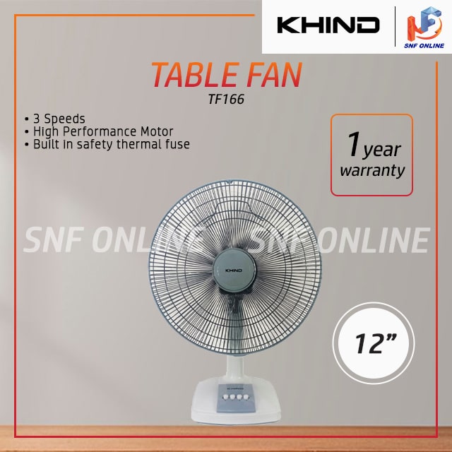 Khind Table Fan 16’’ TF-166 TF166 Kipas Meja