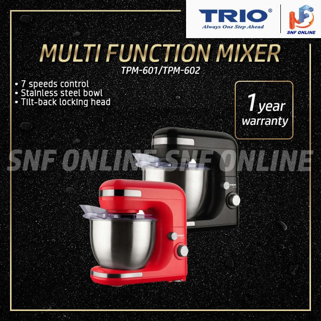 Trio Power Stand Mixer TPM-601 TPM-602 600W