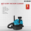 Khind Wet & Dry Vacuum Cleaner VC3622
