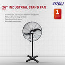 Vitoli 26'' Industrial Stand Fan / Kipas Angin Besar VT-26