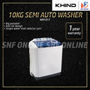 Khind Mesin Basuh Manual - Semi Auto Washing Machine (10 kg) WM1017 WM1001SA