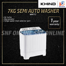 Khind Mesin Basuh Semi Auto Washing Machine WM717 (7KG) / WM801SA (8KG)