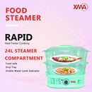 XMA Electric Food Steamer (24 L) XFS-24L