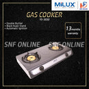Milux Double Burner Gas Cooker YS-3030 YS3030